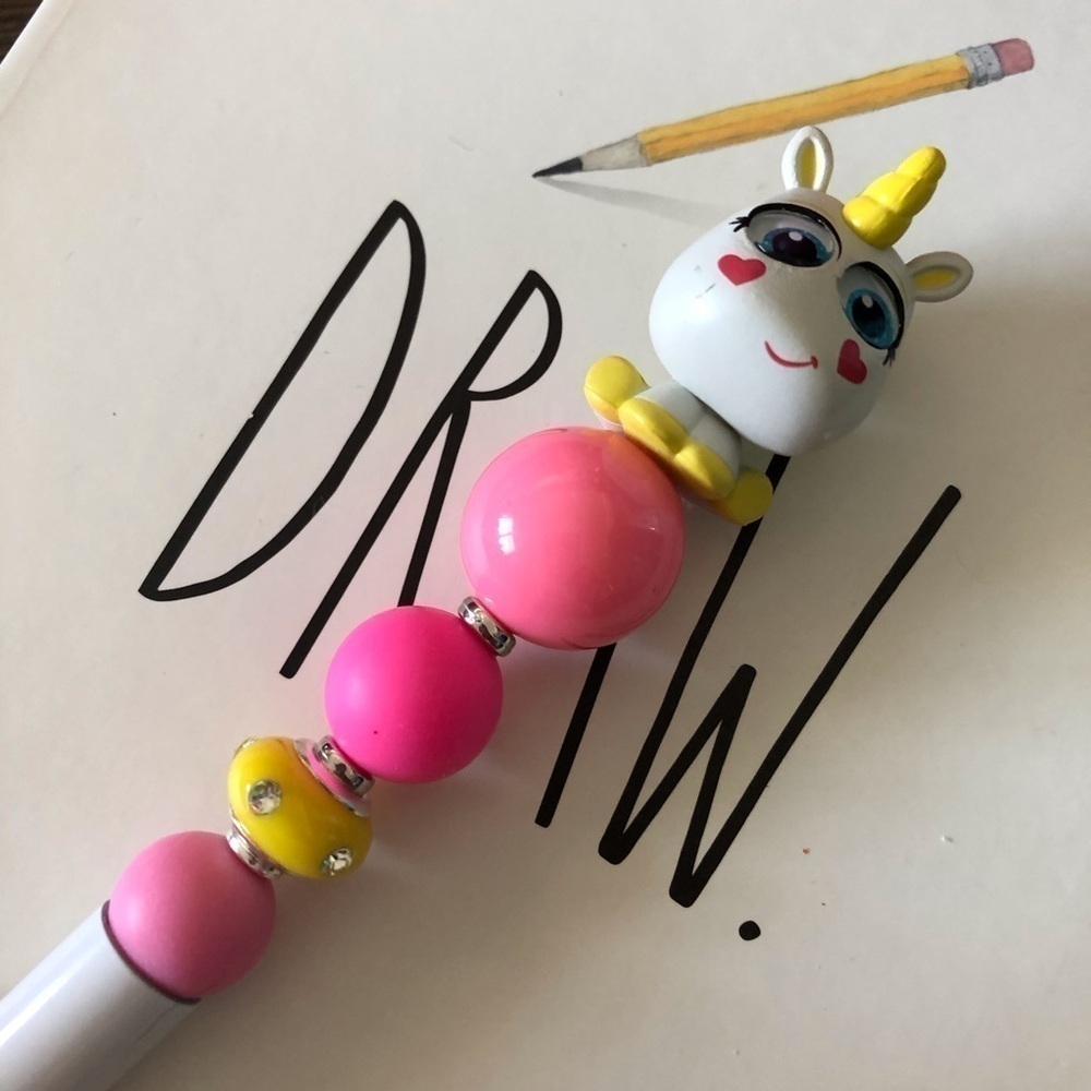Disney Doorables: Toy Story: Buttercup handmade beaded pen